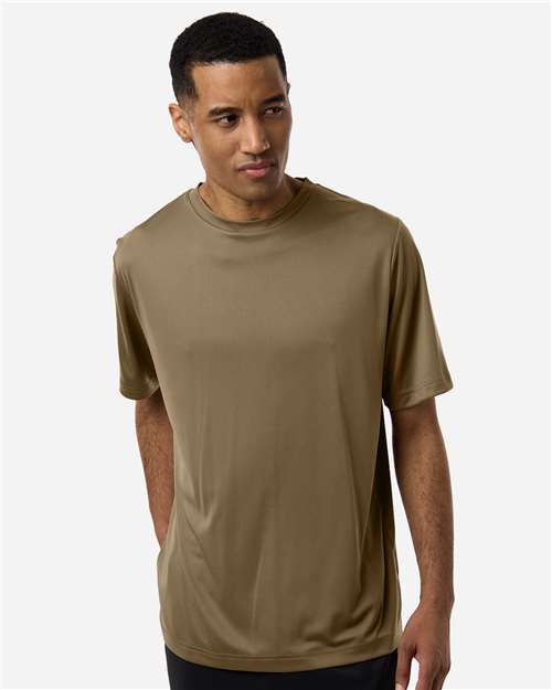 Core 365 CE10 Unisex Capital Performance T-Shirt - Coyote Brown - model front
