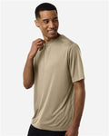 Core 365 CE10 Unisex Capital Performance T-Shirt - Desert Khaki - model side