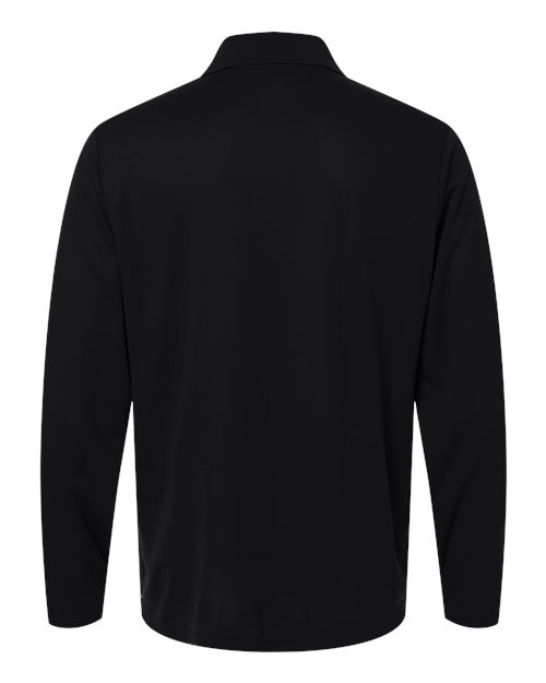 Core 365 CE108L Men's Nova Performance Long Sleeve Pique Polo - Black - back