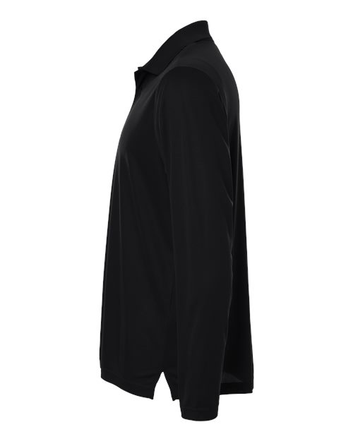 Core 365 CE108L Men's Nova Performance Long Sleeve Pique Polo - Black - side