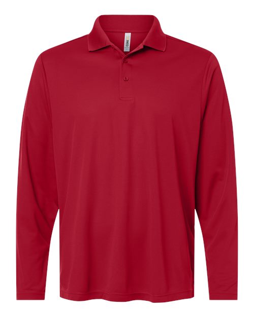 Core 365 CE108L Men's Nova Performance Long Sleeve Pique Polo - Classic Red - front