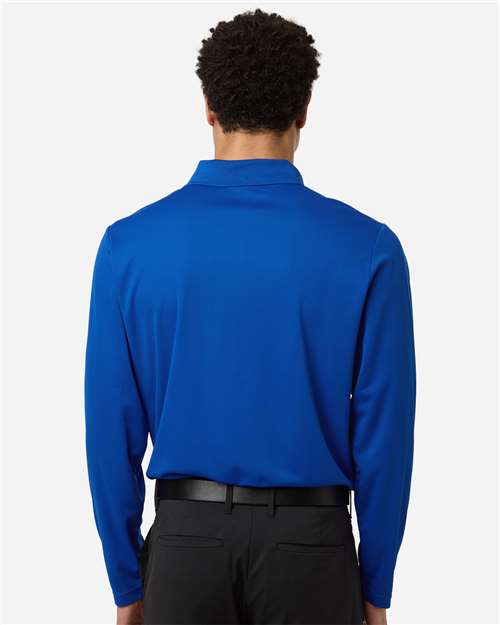 Core 365 CE108L Men's Nova Performance Long Sleeve Pique Polo - True Royal - model back