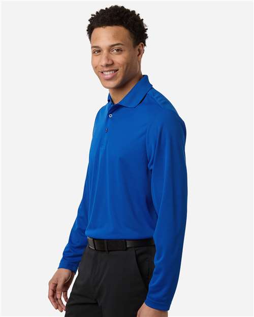 Core 365 CE108L Men's Nova Performance Long Sleeve Pique Polo - True Royal - model side