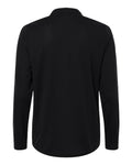 Core 365 CE108LW Women's Nova Performance Long Sleeve Pique Polo - Black - back