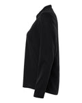 Core 365 CE108LW Women's Nova Performance Long Sleeve Pique Polo - Black - side
