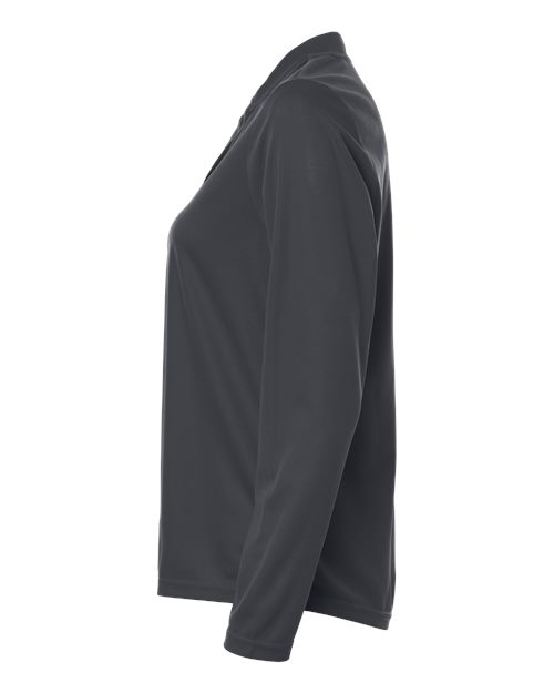 Core 365 CE108LW Women's Nova Performance Long Sleeve Pique Polo - Carbon - side