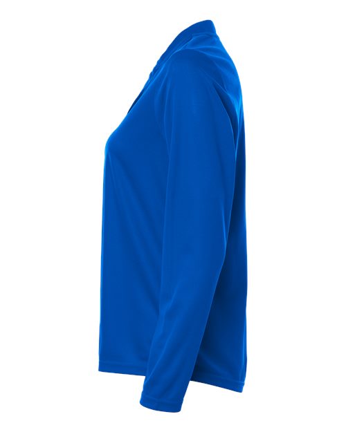Core 365 CE108LW Women's Nova Performance Long Sleeve Pique Polo - True Royal - side
