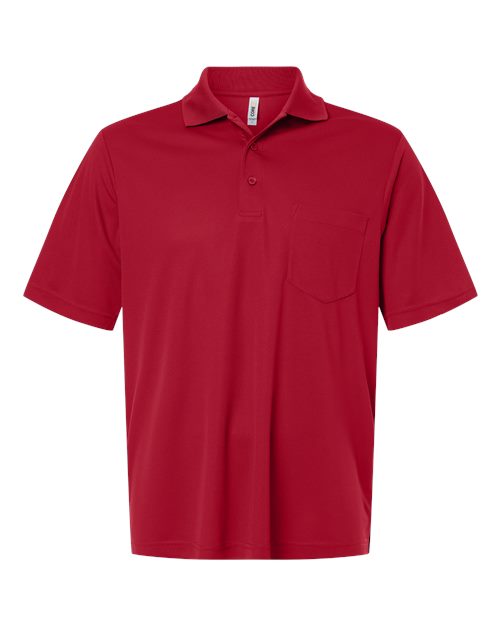 Core 365 CE108P Men's Nova Performance Pique Pocket Polo - Classic Red - front