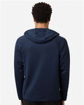 Team 365 TT200 Men's Qualify Quarter-Zip Hooded Pullover - Sport Dark Navy - model back