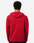 Team 365 TT200 Men's Qualify Quarter-Zip Hooded Pullover - Sport Red - model back