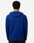 Team 365 TT200 Men's Qualify Quarter-Zip Hooded Pullover - Sport Royal - model back