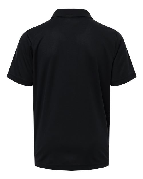 Core 365 CE108Y Youth Nova Performance Pique Polo - Black - back