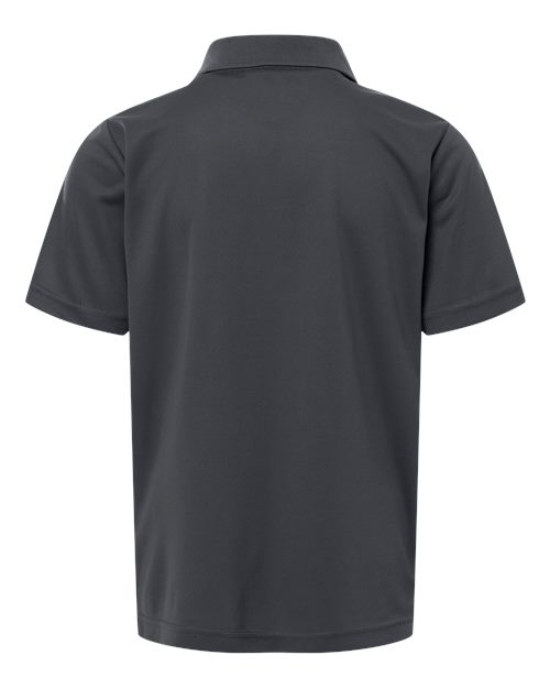 Core 365 CE108Y Youth Nova Performance Pique Polo - Carbon - back