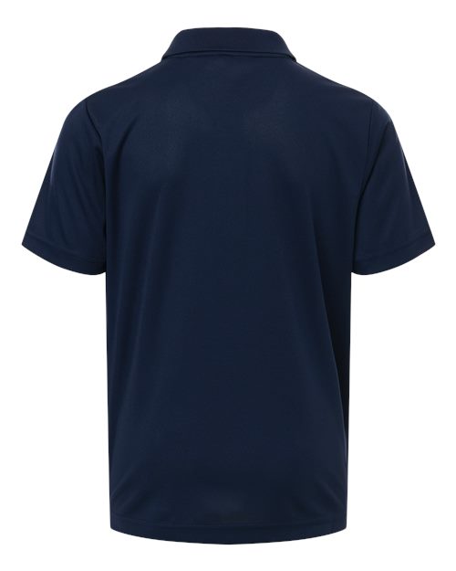 Core 365 CE108Y Youth Nova Performance Pique Polo - Classic Navy - back