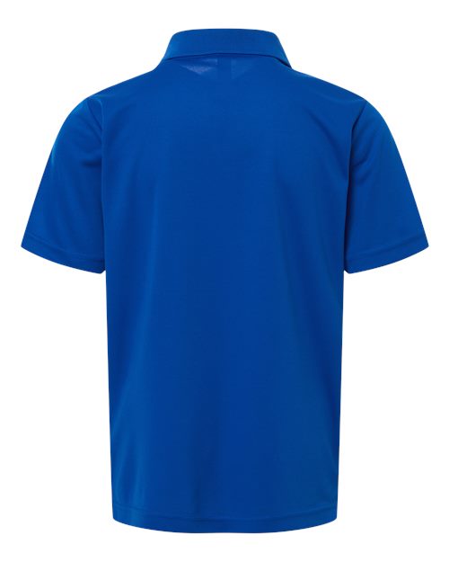 Core 365 CE108Y Youth Nova Performance Pique Polo - True Royal - back