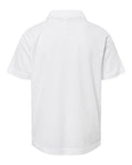 Core 365 CE108Y Youth Nova Performance Pique Polo - White - back