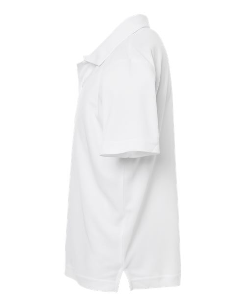 Core 365 CE108Y Youth Nova Performance Pique Polo - White - side