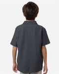 Core 365 CE106Y Youth Resolve CVC Performance Pique Polo - Carbon - model back