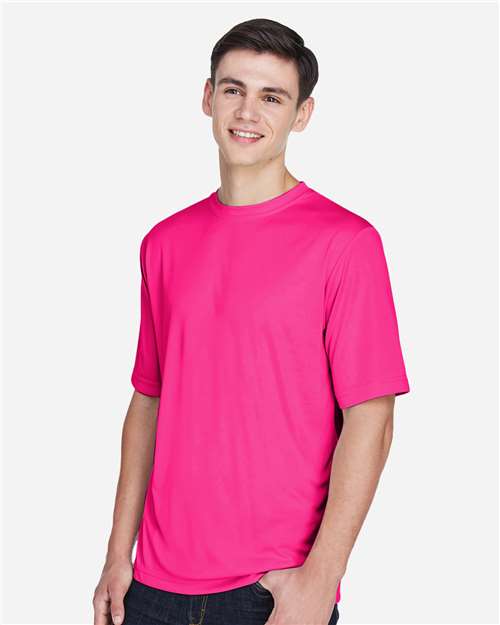 Team 365 TT11 Zone Performance T-Shirt - Bright Magenta - model side