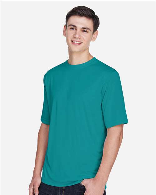 Team 365 TT11 Zone Performance T-Shirt - Clear Teal - model side