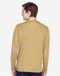 Team 365 TT11L Men's Zone Performance Long Sleeve T-Shirt - Sport Vegas Gold - model back