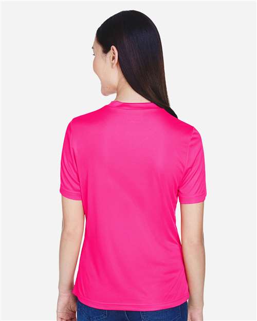 Team 365 TT11W Women's Zone Performance T-Shirt - Bright Magenta - model back