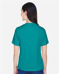 Team 365 TT11W Women's Zone Performance T-Shirt - Clear Teal - model back