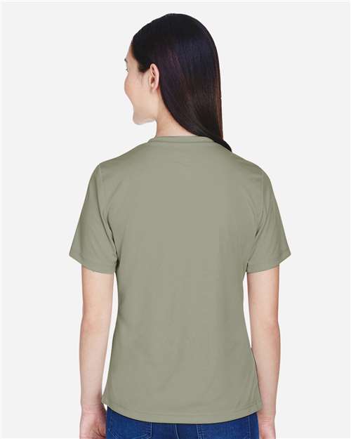 Team 365 TT11W Women's Zone Performance T-Shirt - Olive - model back