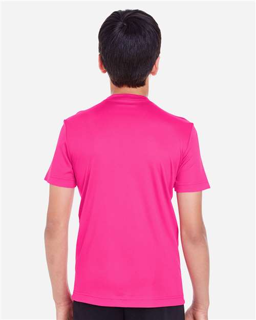 Team 365 TT11Y Youth Zone Performance T-Shirt - Bright Magenta - model back