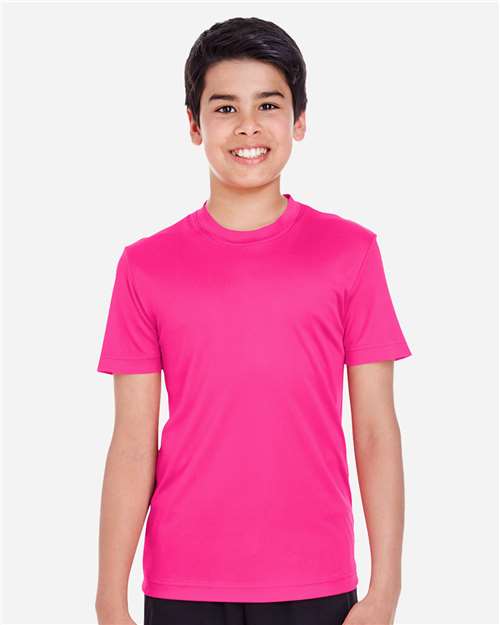 Team 365 TT11Y Youth Zone Performance T-Shirt - Bright Magenta - model front