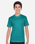 Team 365 TT11Y Youth Zone Performance T-Shirt - Clear Teal - model front