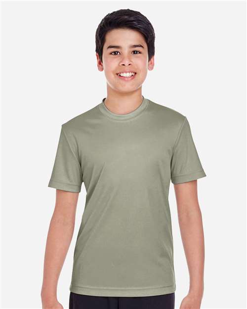 Team 365 TT11Y Youth Zone Performance T-Shirt - Olive - model front