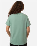 Devon & Jones DG102W Women's Seaton Pebble Textured Polo - Balsam Green - model back