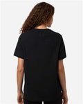 Devon & Jones DG102W Women's Seaton Pebble Textured Polo - Black - model back