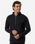 North End NE220 Men's Mantra Half-Zip Ottoman Pullover - Black - model front
