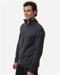 North End NE220 Men's Mantra Half-Zip Ottoman Pullover - Carbon - model side
