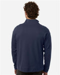 North End NE220 Men's Mantra Half-Zip Ottoman Pullover - Classic Navy - model back