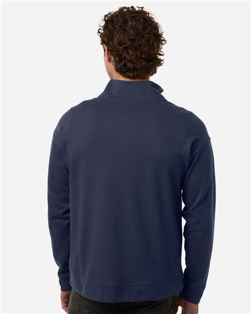 North End NE220 Men's Mantra Half-Zip Ottoman Pullover - Classic Navy - model back