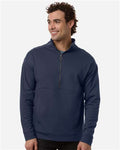 North End NE220 Men's Mantra Half-Zip Ottoman Pullover - Classic Navy - model front