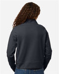 North End NE220W Women's Mantra Half-Zip Ottoman Pullover - Carbon - model back