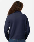 North End NE220W Women's Mantra Half-Zip Ottoman Pullover - Classic Navy - model back