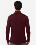 North End NE405 Men's JAQ Stretch Performance Quarter-Zip - Burgundy/ Carbon - model back