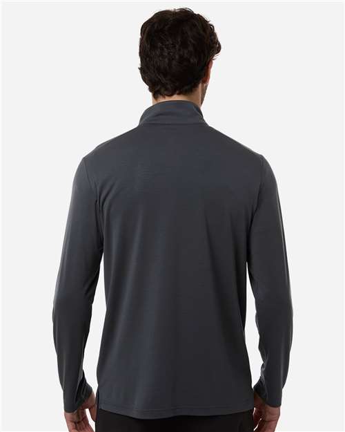 North End NE405 Men's JAQ Stretch Performance Quarter-Zip - Carbon/ Black - model back