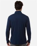 North End NE405 Men's JAQ Stretch Performance Quarter-Zip - Classic Navy/ Carbon - model back