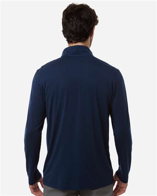 North End NE405 Men's JAQ Stretch Performance Quarter-Zip - Classic Navy/ Carbon - model back