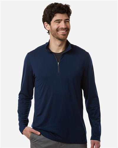 North End NE405 Men's JAQ Stretch Performance Quarter-Zip - Classic Navy/ Carbon - model front