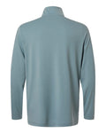 North End NE405 Men's JAQ Stretch Performance Quarter-Zip - Opal Blue/ Carbon  - back