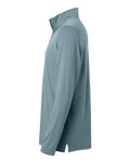 North End NE405 Men's JAQ Stretch Performance Quarter-Zip - Opal Blue/ Carbon  - side
