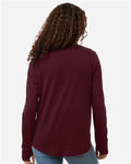 North End NE405W Women's JAQ Stretch Performance Quarter-Zip - Burgundy/ Carbon - model back