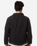 Harriton M75 Unisex Cooper Denim Jacket - Washed Black - model back